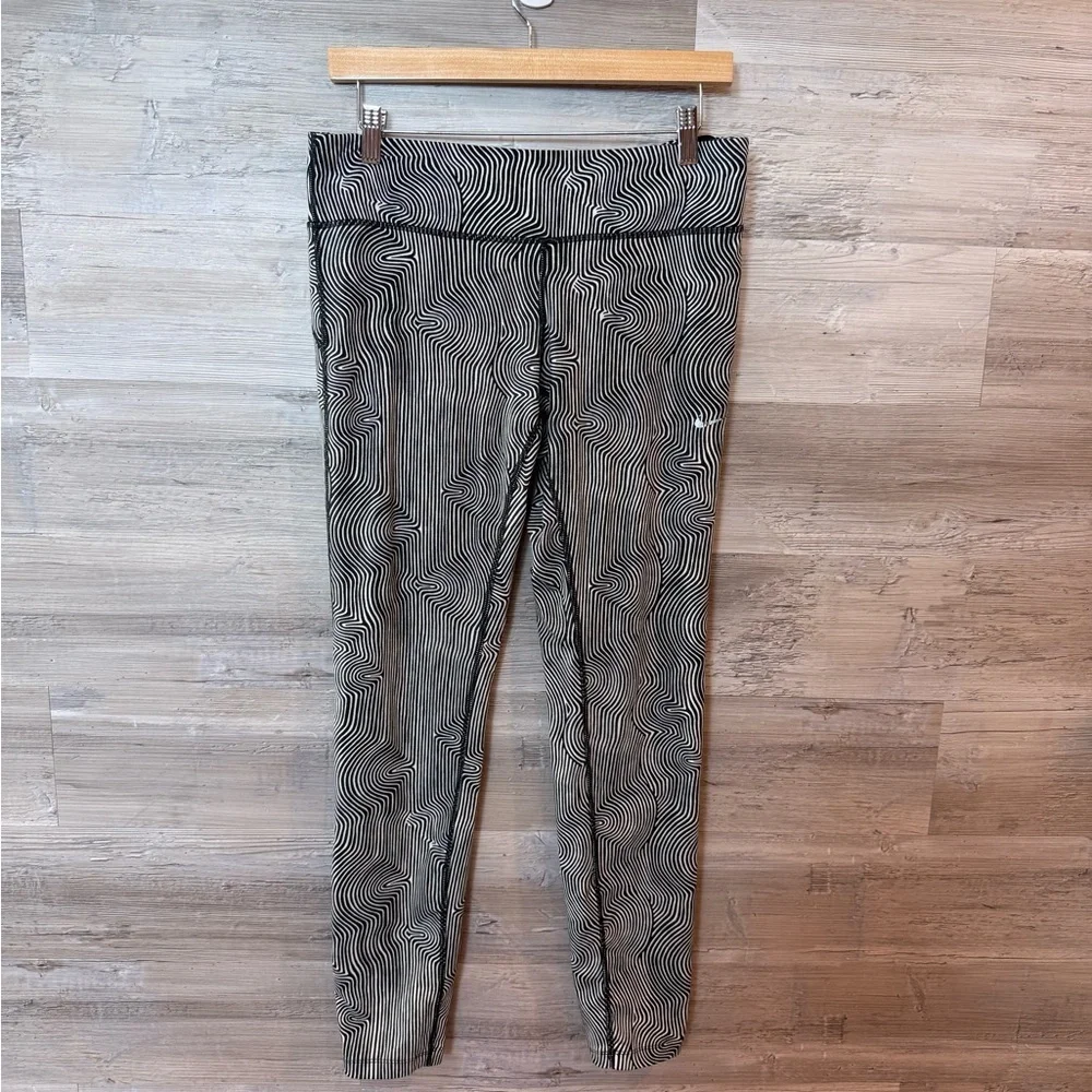 Nike Epic Luxe Geometric Print Running Leggings Size XL